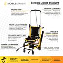 Genesis Mobile Stairlift - Battery Powered Portable Motorized Stair Chair Lift